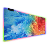 Mousepad Rgb Gamer 80x30 Deskpad Tecido Speed Impresso Led