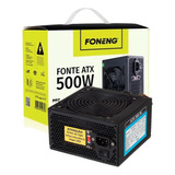 Fonte Atx 500w Para Pc Bivolt Manual S/ Cabo - Hdw-0004