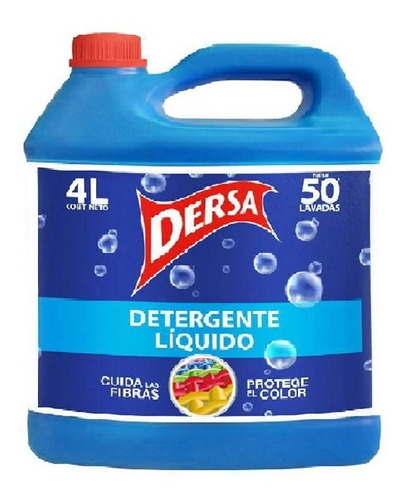 Detergente Liquido Dersa X 4l - L a $11200