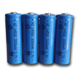 Baterias 14500 3,7v 3000mah Li-ion - Recarregável 4 Unidades