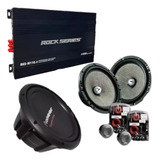 Paquete Woofer + Set De Medios + Amplificador 4ch 