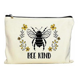 Apicultura - Bee Kind Makeup Bag, Gift For Beekeeper, Beekee