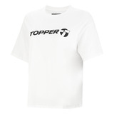 Remera Topper Mc Brand Blanco Negro Mujer