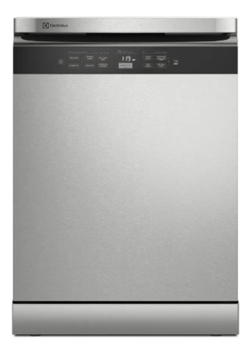 Lava-louças Electrolux 14 Serviços Higienizar  Inox 220v