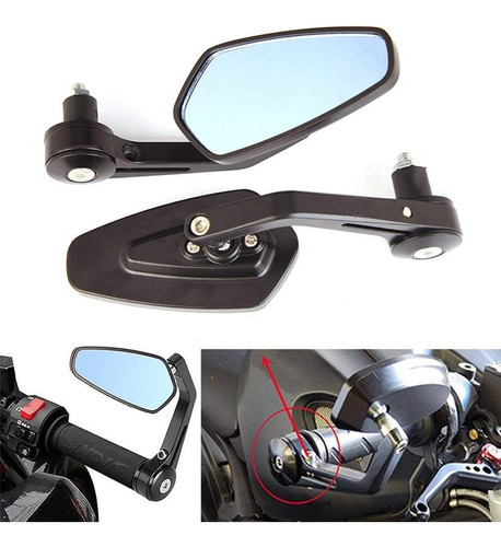 Espejos Moto Cafe Racer Retrovisor Antireflejante Deportivos