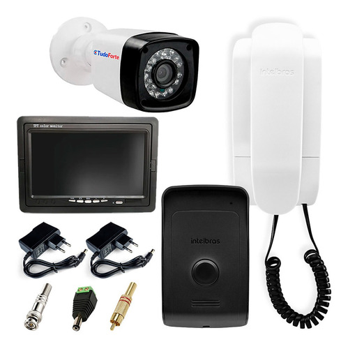 Kit Interfone Video Porteiro Ipr 1010 Intelbras Câmera Tela