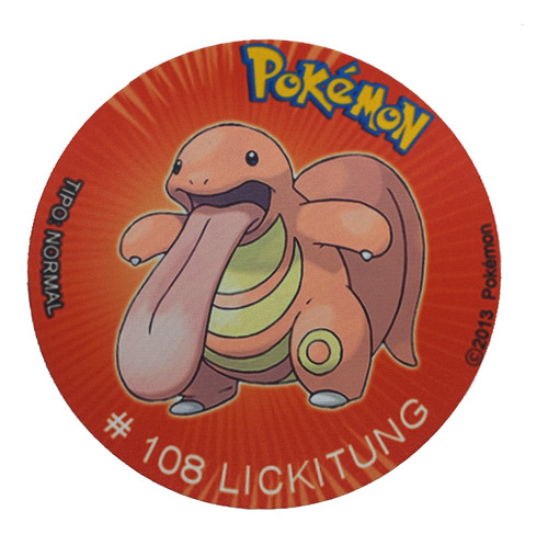 Mousepad De Tazo Pokemon De Modelo #108 Lickitung