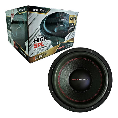 Subwoofer Rock Series Rks-1204os 2500 Watts 12 Pulgadas 4 + 