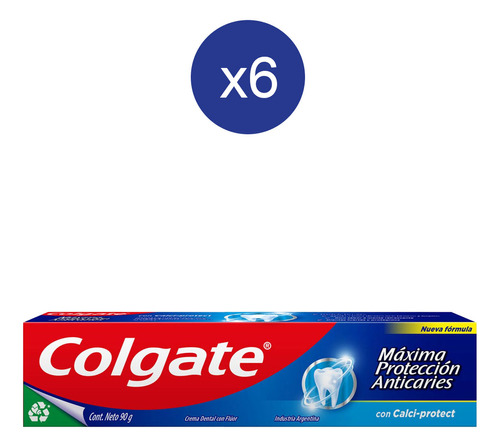 Pack Crema Dental Colgate Máxima Protección Calci-protect