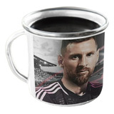 Taza Enlozada Lechera Lionel Messi Inter Miami Estadio