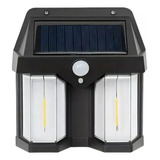 Luminária Arandela De Parede Solar Externa Luz Led Morno