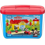 Juguete Construcción Mega Bloks Disney Casa De Mickey Mouse Cantidad De Piezas 65