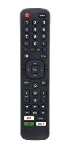 Control Remoto En2cf27 Para Smart Tv Noblex Sanyo Hisense