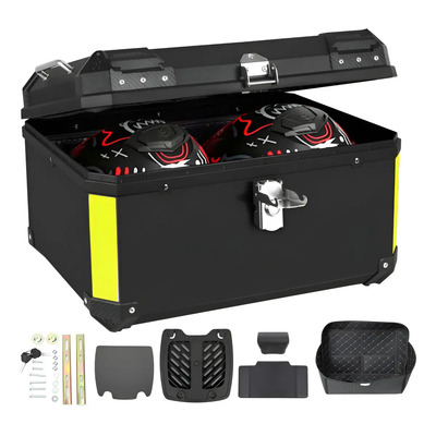 Cajas Para Moto Top Case Abs Respaldo Acojinado 65l 2cascos | Envío gratis