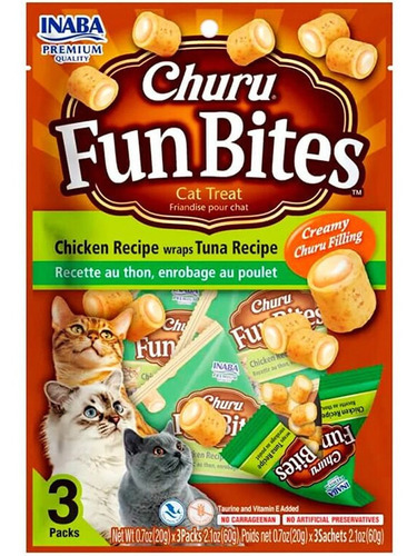 Churu Fun Bites Atún Para Gatos 60 G  - Envíos A Todo Chile