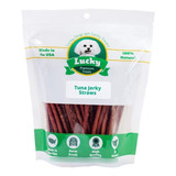 Lucky Bocados Premium Atún Jerky Pajitas Perro Dulces Y Golo