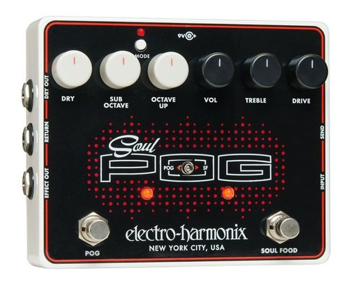 Pedal Electro-harmonix Soul Pog Overdrive / Octavado + Cable