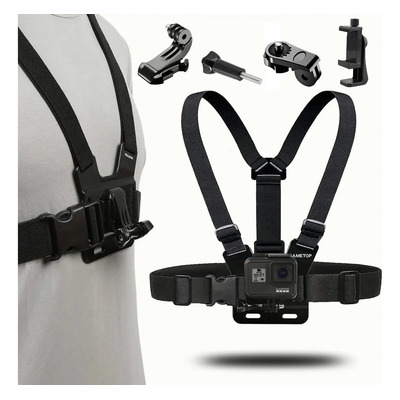 Gopro Arnes Para Pecho Pechera Chesty Goprofácil De Instalar Negro