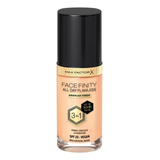 Base De Maquillaje Líquida Max Factor Facefinity All Day Flawless Tono W33 Crystal Beige