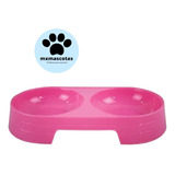 Platos Dobles Para Mascotas Perros Gatos Animados Melamina 