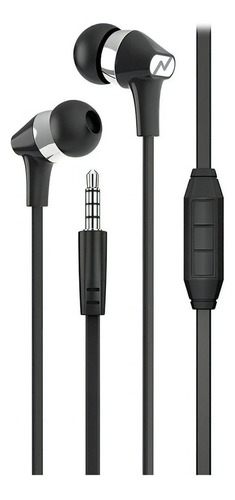 Auriculares In Ear Celular Pc Manos Libre Microfono Noga 094 Color Negro