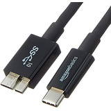 Cable Usb Tipo C A Micro B 3.1 gen2 - 3 Pies Color Negro