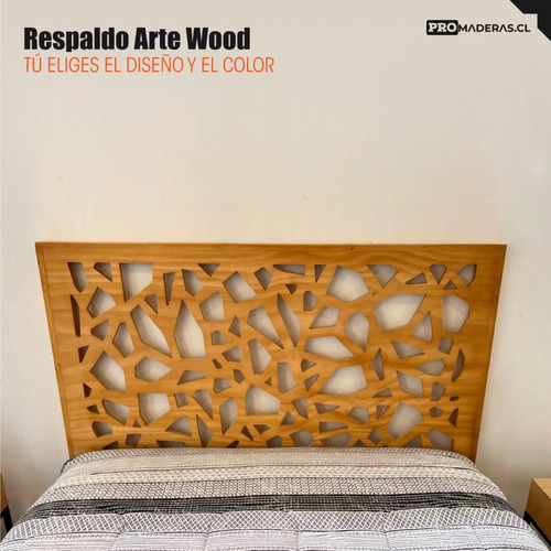 Respaldo De Cama 2 Plazas Modelo Artewood