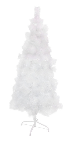 Arbol Pino De Navidad Blanco 210 Cm Cepillo Artificial