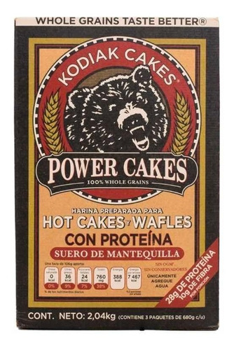 Harina Para Hot Cakes Wafles Proteína 2kg Kodiak Cakes