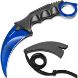 Cuchillo Karambit Tactico Azul Csgo Razor Navaja Defensa