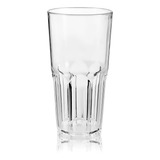 Vaso Acrilico Facetado Trago Largo 330ml X 48 - Sufin