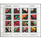 Fauna - Mariposas - Flores  - Bolivia 1993 - Hojita Mint