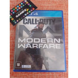 Call Of Duty Modern Warfare Ps4 Midia Física Usado + Pôster