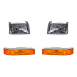 Kit 2 Faros Y 2 Cuartos Para Ford F-150 1992-1996 Depo