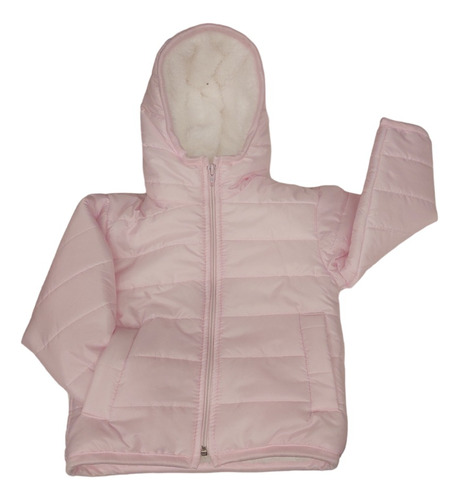 Campera Bebe Invierno Abrigo Corderito Capucha Acolchado