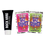 Pack Lubricante Rock Hard 2 Bj Blast Cereza & Fresa Oral Sex