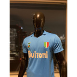 Jersey Napoli 80's Re Edición Retro Campeón Serie A