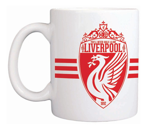 Taza Blanca Liverpool. Ynwa