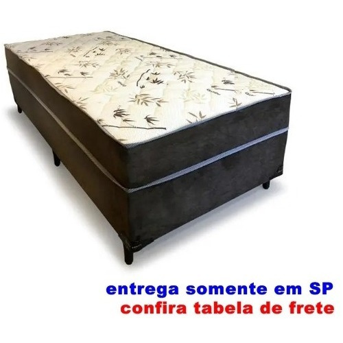 Cama Box Solteiro Conjugada Espuma 88 X 1,88 55cm Alt