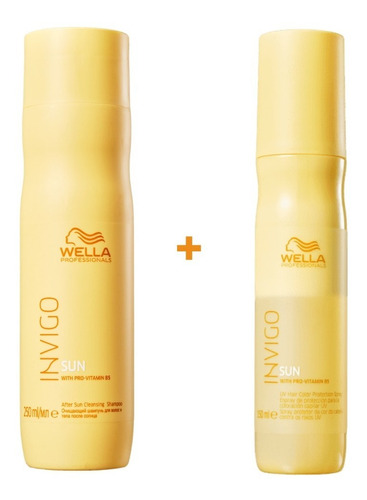 Wella Professionals Invigo Sun Sh 250ml, Leave-in 150ml Sol