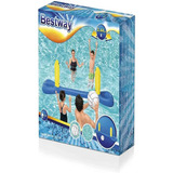 Juego Inflable Pileta Voley Con Red Y  Pelota Bestway 52133