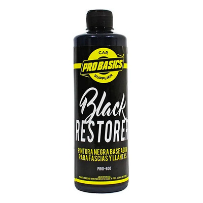 Probasics Black Restorer Resturador De Plasticos Negro 500ml | Meses sin interés