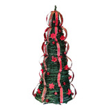 Árvore Decorativa De Natal Magizi Retrátil Barcelona 180cm Cor Verde