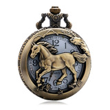 Reloj De Bolsillo Crazy Horse Con Cadena Quartz Ak55