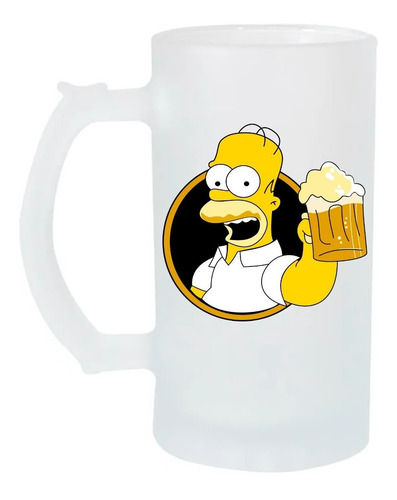 Tarro Cervecero 16oz Homero Simpson Cerveza Beer