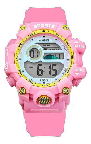 Reloj Digital Resistente Al Agua Impermeable  S647 + Estuche