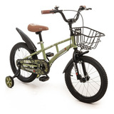 Bicicleta Force Niños 086 Rodado 12 Con Rueditas Love Color Verde