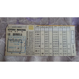 Antigua Tarjeta Loteria Nacional 1987 - Quiniela  Troquelada