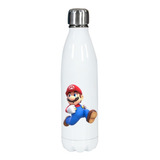 Botella Blanca Acero Inoxidable - Super Mario Bros