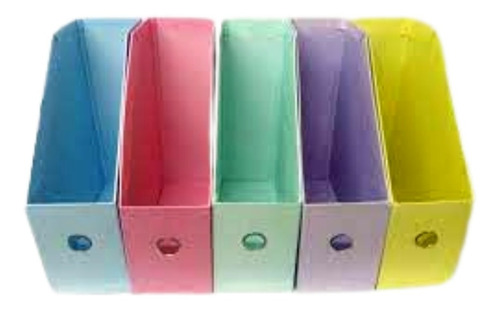 Revisteros Venetto Colores Pastel Laminados En Pvc X 5 Unid